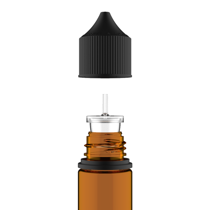 Chubby Gorilla Chubby Gorilla - 60ML Unicorn Bottle - Amber Bottle / Black Cap - V3