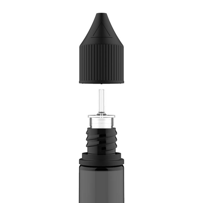 Chubby Gorilla Chubby Gorilla - 30ML Unicorn Bottle - Transparent Black Bottle / Black Cap - V3