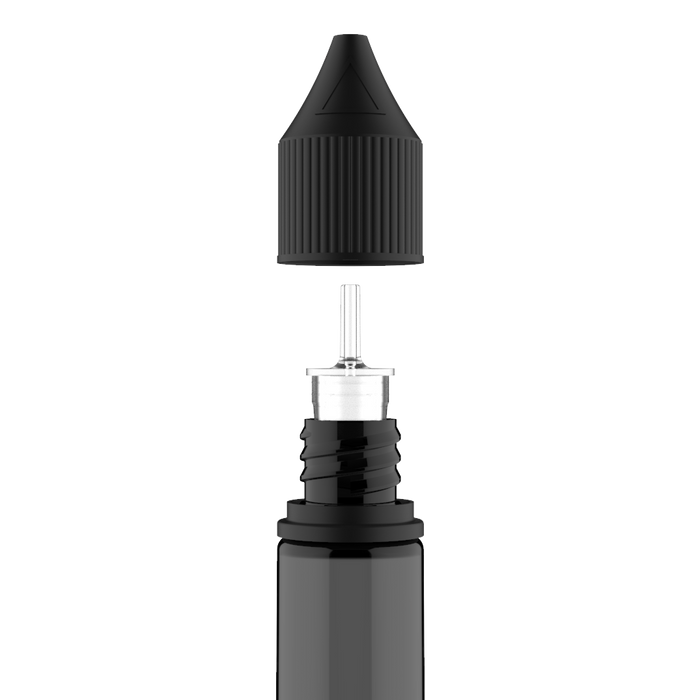 Chubby Gorilla - 15/16,5 ML Unicorn Bottle - Black Bottle / Black Cap - V3 - Copackr.com