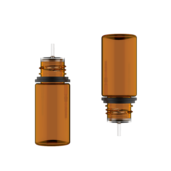 Chubby Gorilla - 30ML Stubby Unicorn Bottle - Amber Bottle / Black Cap - V3 - Copackr.com