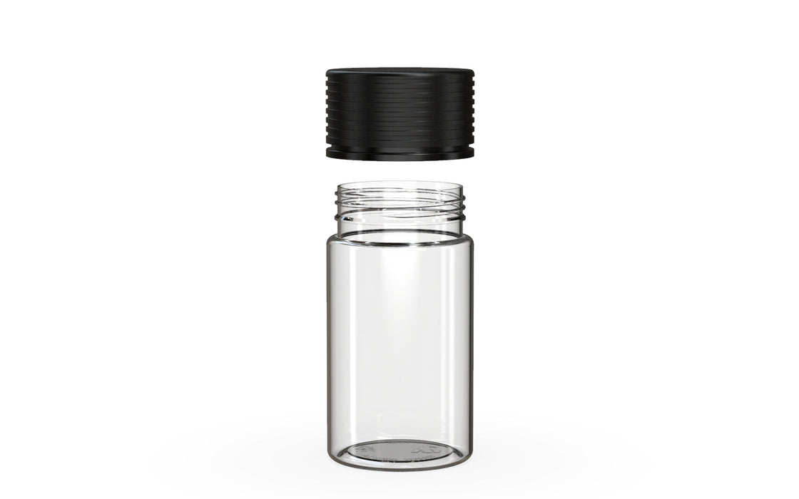 Chubby Gorilla - 60ML Mini Spiral Bottle - Clear Natural Bottle / Opaque Black Cap
