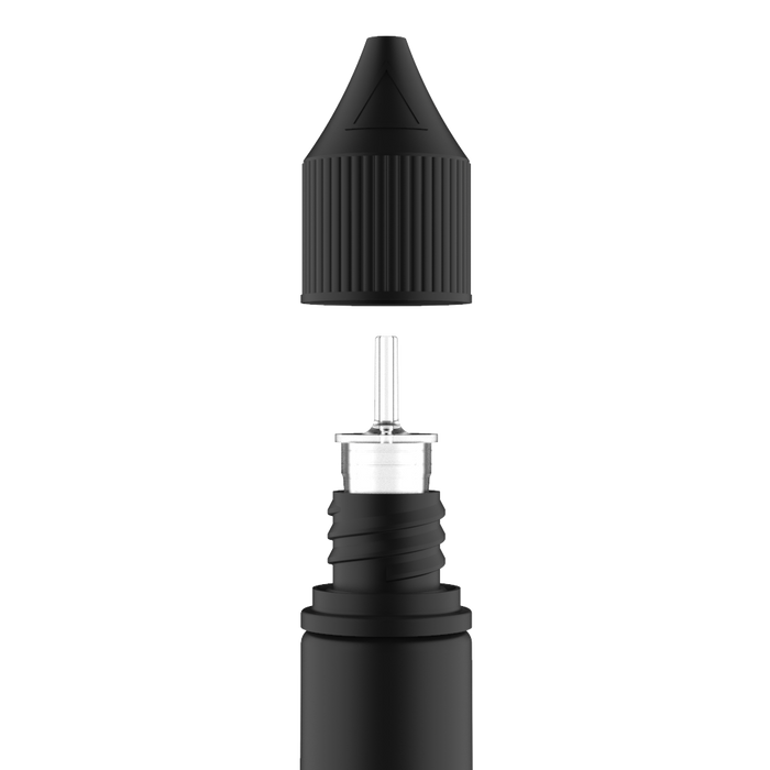 Chubby Gorilla - 10ML Unicorn Bottle - Solid Black Bottle / Black Cap - V3 - Copackr.com