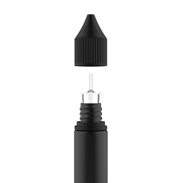 Chubby Gorilla - 20ML Unicorn Bottle - Solid Black Bottle / Black Cap - V3 - Copackr.com