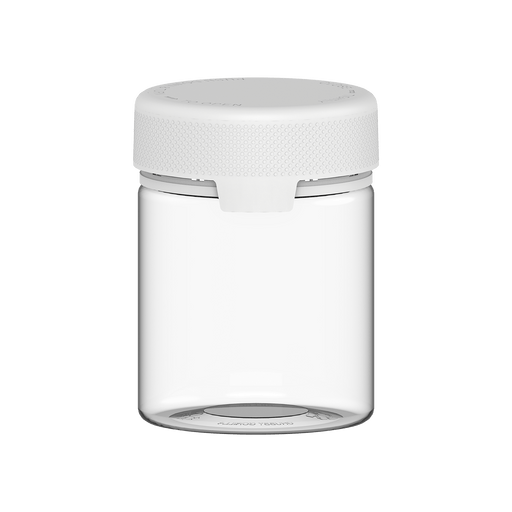 550CC/18.5FL.OZ/550ML Aviator CR - XL Container With Inner Seal & Tamper - Clear Natural With Opaque White Lid - Copackr.com