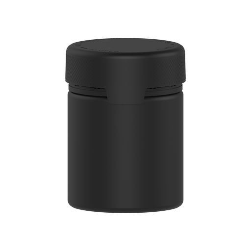 550CC/18.5FL.OZ/550ML Aviator CR - XL Container With Inner Seal & Tamper - Opaque Black With Opaque Black Lid - Copackr.com