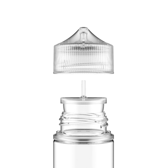 Chubby Gorilla - 60ML Stubby Unicorn Bottle - Clear Bottle / Natural Cap - V3 - Copackr.com