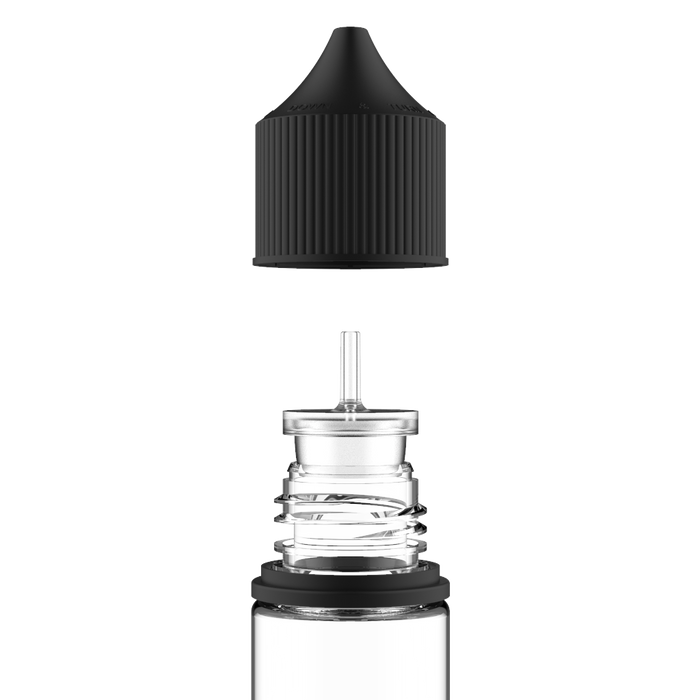 Chubby Gorilla - 50ML Unicorn Bottle - Clear Bottle / Black Cap - V3 - Copackr.com