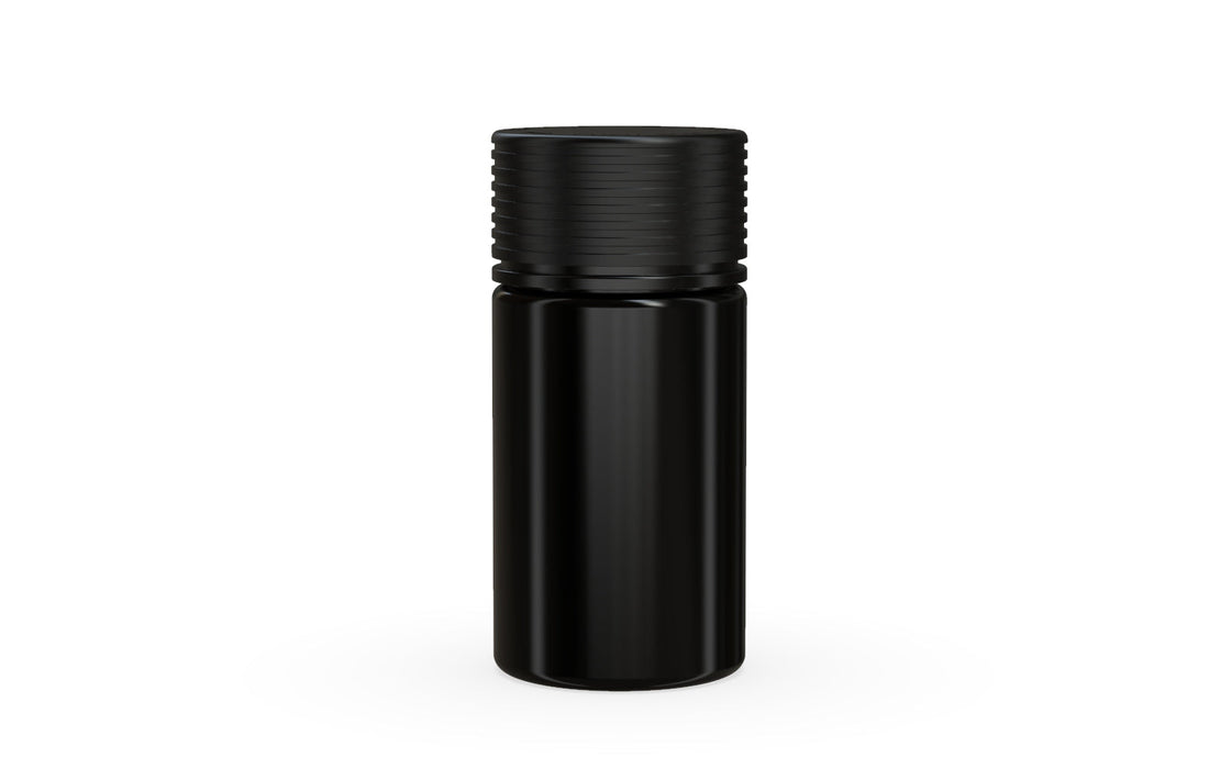Chubby Gorilla - 60ML Mini Spiral Bottle - Opaque Black Bottle / Opaque Black Cap