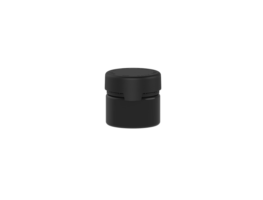 300CC/10FL.OZ/300ML Aviator CR - XL Container With Inner Seal & Tamper - Opaque Black With Opaque Black Lid