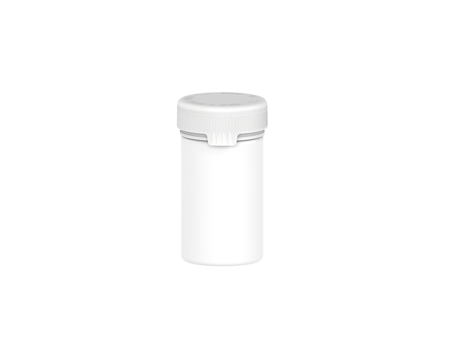 150CC/5OZ/150ML Aviator CR - Container With Inner Seal & Tamper - Opaque White With Opaque White Lid