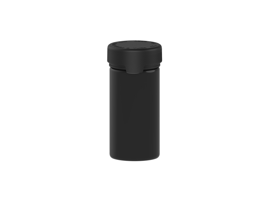 180CC/6FL.OZ/180ML Aviator CR - Container With Inner Seal & Tamper - Opaque Black With Opaque Black Lid