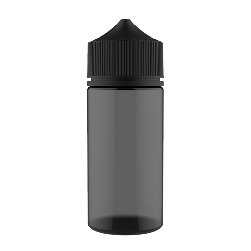 Chubby Gorilla - 100ML Unicorn Bottle - Transparent Black Bottle / Black Cap - V3 - Copackr.com