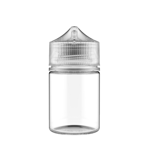 Chubby Gorilla - 60ML Stubby Unicorn Bottle - Clear Bottle / Natural Cap - V3 - Copackr.com