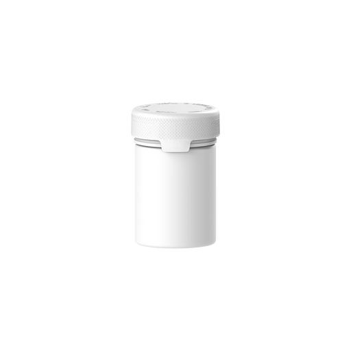 120CC/4OZ/120ML Aviator CR - Container With Inner Seal & Tamper - Opaque White With Opaque White Lid - Copackr.com