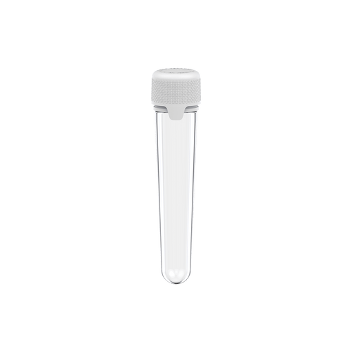 AVIATOR CR - TUBE 100MM WITH INNER SEAL & TAMPER - CLEAR NATURAL (TRANSPARENT) WITH OPAQUE WHITE LID - Copackr.com