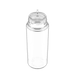 Chubby Gorilla - 120ML Unicorn Bottle - Clear Bottle / Natural Cap - V3 - Copackr.com