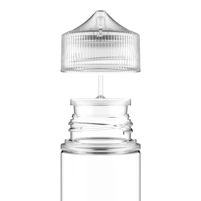 Chubby Gorilla - 120ML Unicorn Bottle - Clear Bottle / Natural Cap - V3 - Copackr.com