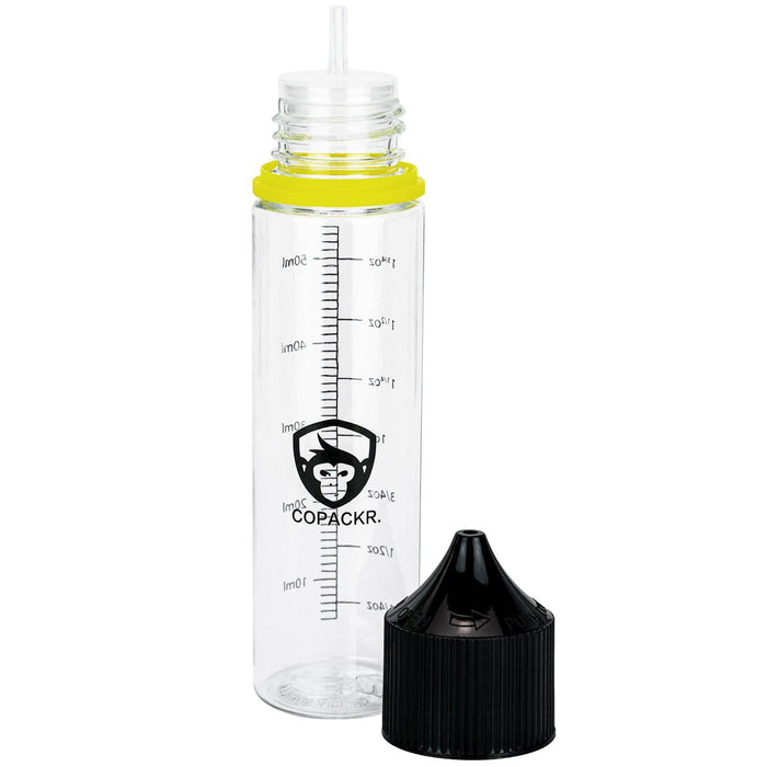 Copackr Branded Chubby Gorilla V3 Dropper Bottle : 60ml Plastic Bottles with Measurement - Copackr.com