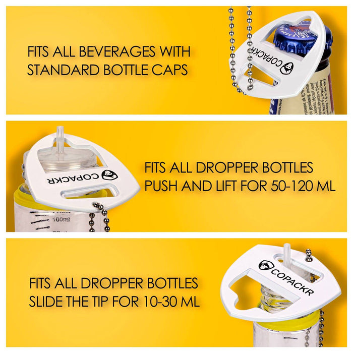 Copackr's - Bottle Opener,  Cap Removal Tool for Chubby Gorilla bottles (All sizes) - Copackr.com