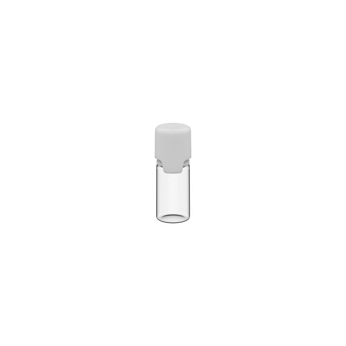 Chubby Gorilla Aviator 10ML lahvička s vnitřním těsněním a odlamovací páskou - čirá přírodní lahvička / neprůhledný bílý uzávěr