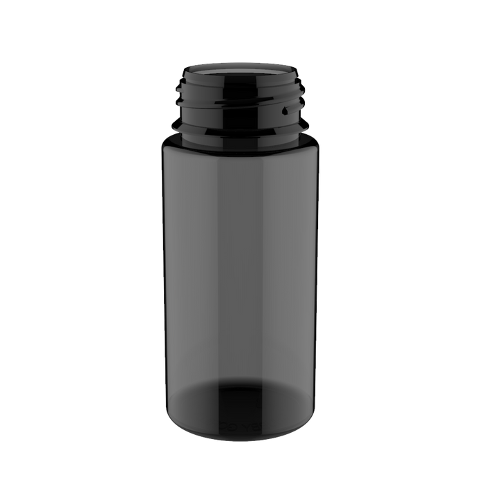 Chubby Gorilla - 100ML Unicorn Láhev - průhledná černá láhev / černý uzávěr - V3 - Copackr.com