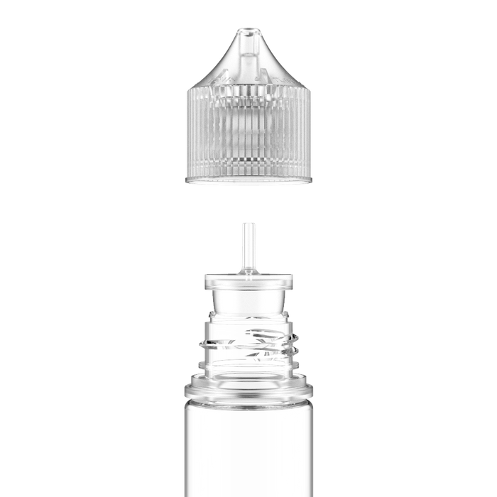 Chubby Gorilla - 60ML Unicorn Láhev - čirá láhev / přírodní uzávěr - V3 - Copackr.com