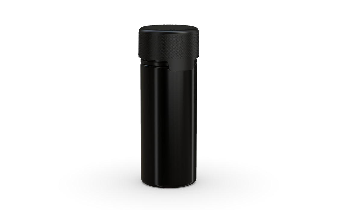 Chubby Gorilla - 120ML Aviator Flasche - undurchsichtige schwarze Flasche / undurchsichtige schwarze Kappe