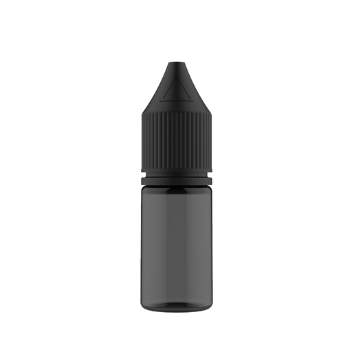 Chubby Gorilla - 10ML Unicorn Flasche - Schwarz Transparente Flasche / Schwarzer Deckel - V3 - Mit Reduzierstück - Copackr.com