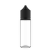 Chubby Gorilla - 50ML Unicorn Flasche - Klare Flasche / Schwarzer Deckel - V3 - Copackr.com
