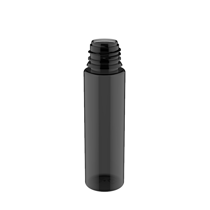 Chubby Gorilla 60ML produktionsfertige Einhorn-Flasche - Durchsichtige schwarze Flasche / schwarzer Deckel - V3