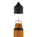 Chubby Gorilla Chubby Gorilla - 60ML Einhorn-Flasche - Bernsteinfarbene Flasche / Schwarzer Deckel - V3