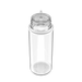 Chubby Gorilla Chubby Gorilla - 120ML Unicorn Flasche - Klare Flasche / Weißer Deckel - V3