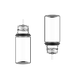 Chubby Gorilla Chubby Gorilla - 30ML Stubby Unicorn Flasche - Klare Flasche / Schwarzer Deckel - V3