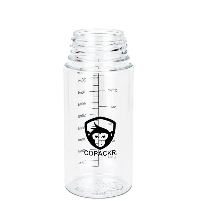 Copackr Branded Chubby Gorilla V3 Tropfflasche : 100 ml Kunststoff-Flaschen mit Messung - Copackr.com