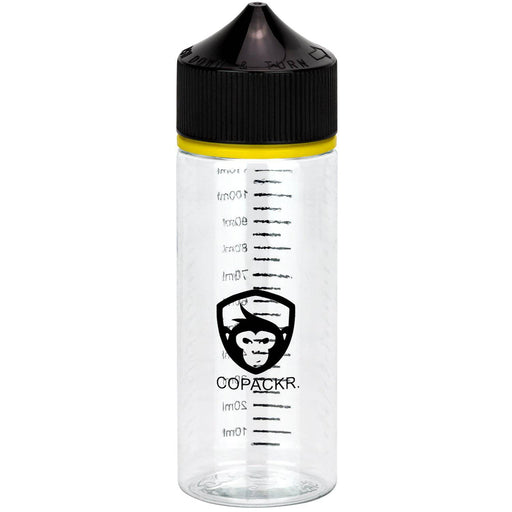 Copackr Branded Chubby Gorilla V3 Tropfflasche : 120 ml Kunststoff-Flaschen mit Messung - Copackr.com