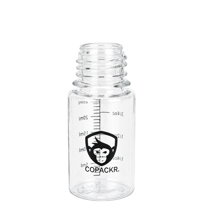 Copackr Branded Chubby Gorilla V3 Tropfflasche : 30ml Stubby Kunststoff-Flaschen mit Messung - Copackr.com