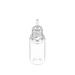Chubby Gorilla Chubby Gorilla - Botella Unicornio 10ML - Botella Transparente / Tapón Transparente - V3