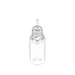 Chubby Gorilla Chubby Gorilla - 10ML Unicorn Botella - Botella transparente / Tapón transparente - V3