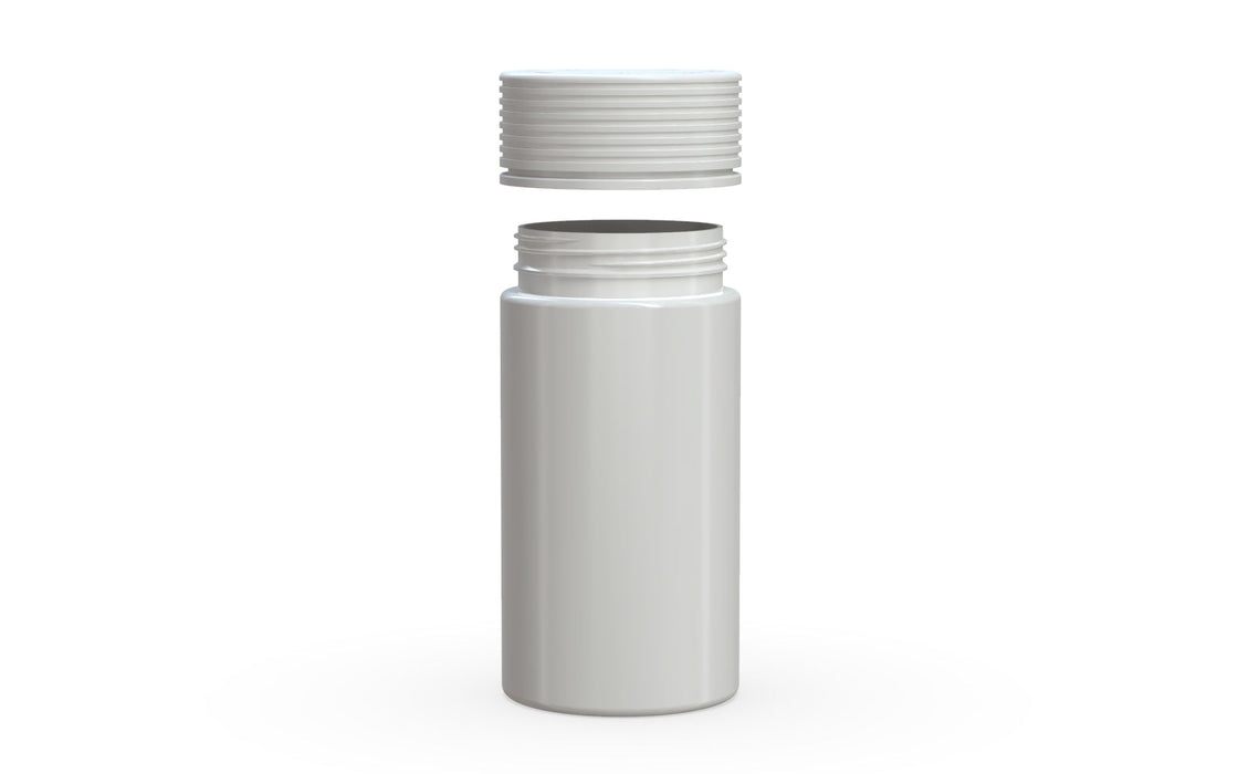 180CC/6FL.OZ Spiral CR - Contenedor con precinto interior y precinto de seguridad - Blanco opaco Con tapa blanca opaca