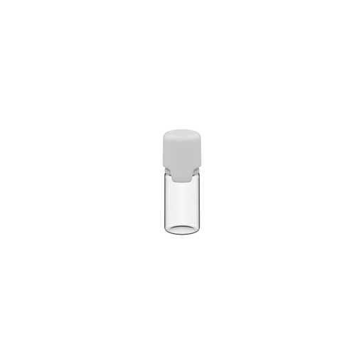 Chubby Gorilla Aviator Botella de 10 ml con precinto interior y precinto de seguridad - Botella transparente natural / Tapón blanco opaco