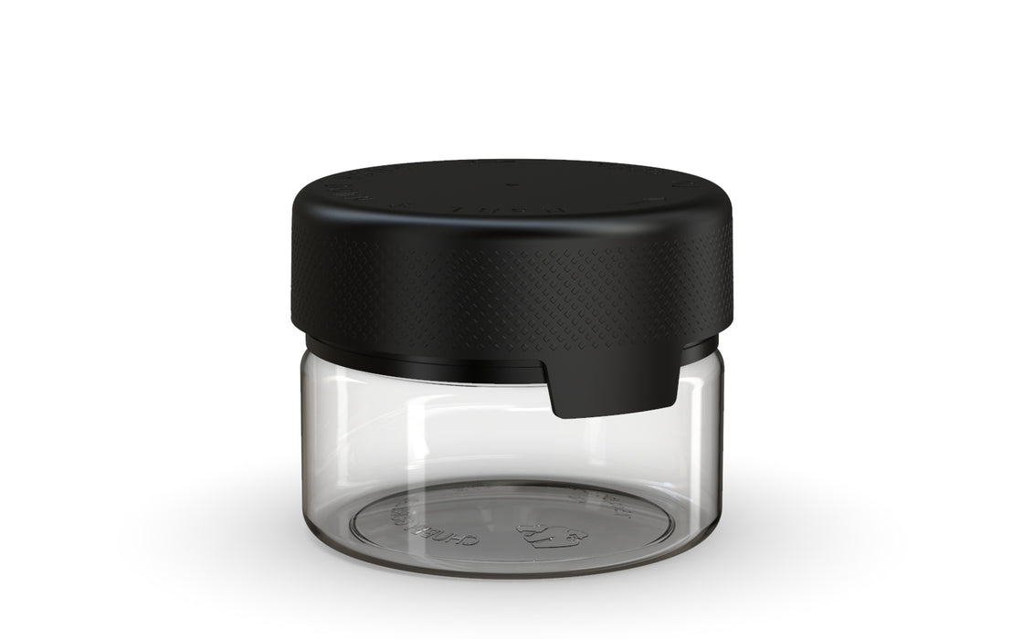 220CC/7.5FL.OZ/220ML Aviator CR - Contenant XL avec sceau intérieur et inviolabilité - Naturel clair avec couvercle noir opaque