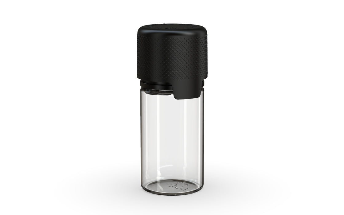 Chubby Gorilla - Bouteille Stubby Aviator 30ML - Bouteille naturelle transparente / Bouchon noir opaque