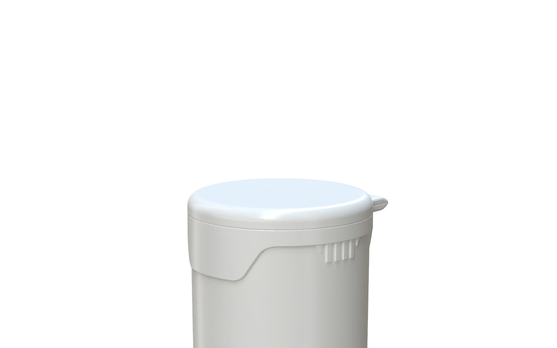 Chubby Gorilla Aviator CR - Popcap Tube 68mm - Blanc Opaque Avec Couvercle Blanc Opaque