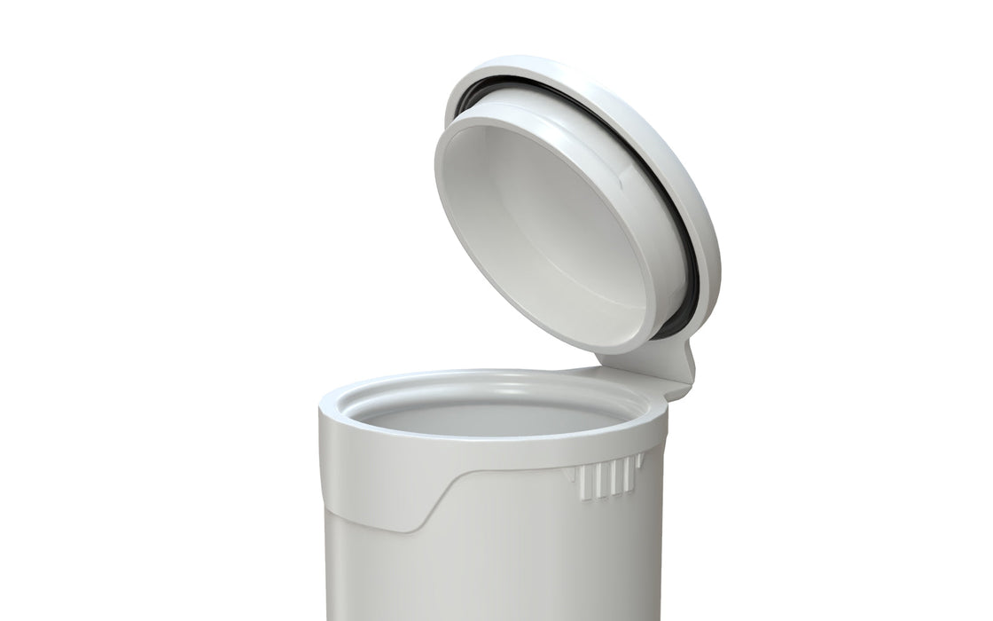 Chubby Gorilla Aviator CR - Popcap Tube 98mm - Blanc Opaque Avec Couvercle Blanc Opaque