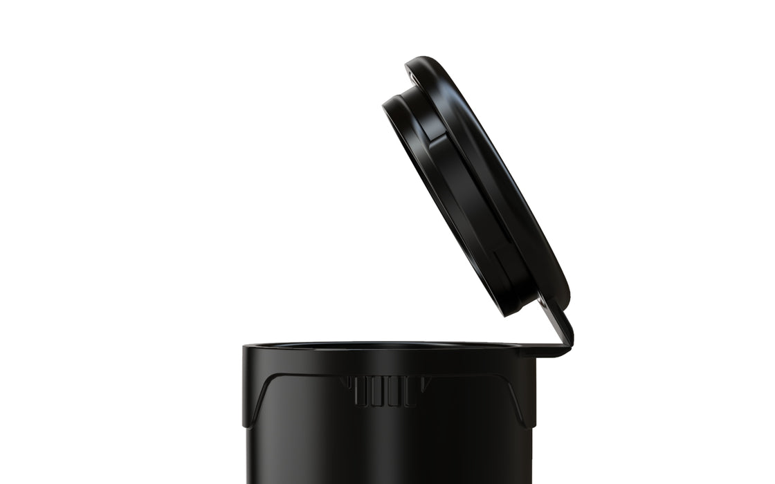 Chubby Gorilla Aviator CR - Popcap Tube 116mm - Noir opaque Avec couvercle noir opaque