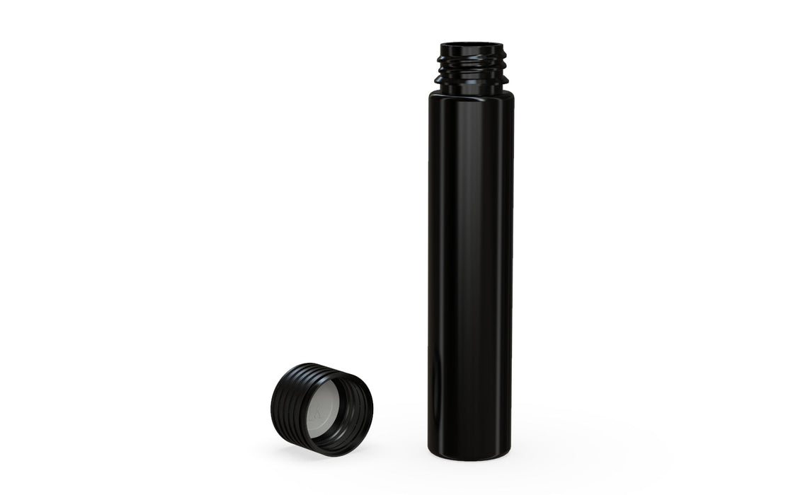 Spiral CR - Tube 115mm avec scellé intérieur et inviolabilité - Noir opaque avec couvercle noir opaque