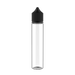 Chubby Gorilla - Bouteille 75ML Unicorn - Bouteille transparente / Bouchon noir - V3 - Copackr.com