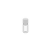 Chubby Gorilla Aviator Bouteille de 10ML avec sceau intérieur et bande de rupture inviolable - Bouteille naturelle transparente / bouchon blanc opaque
