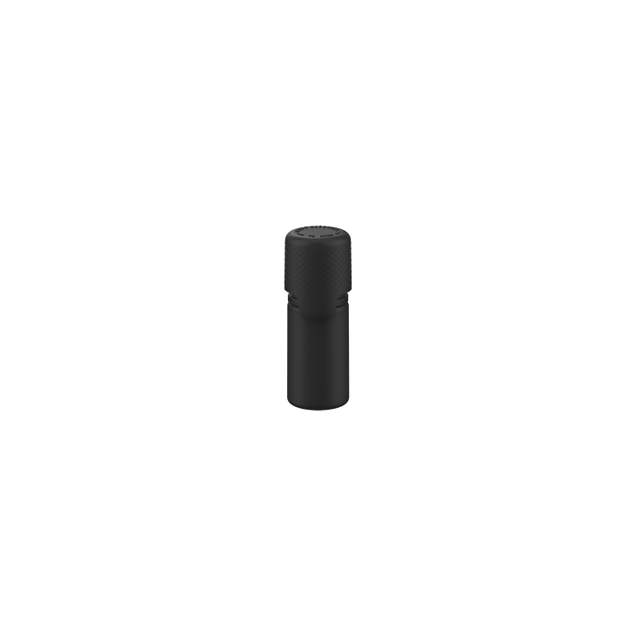 Bucmasta gorila Aviator Bočica od 10 ml s unutarnjom brtvom i petljanjem evidentna traka za prekid - neprozirna crna boca / neprozirna crna kapa