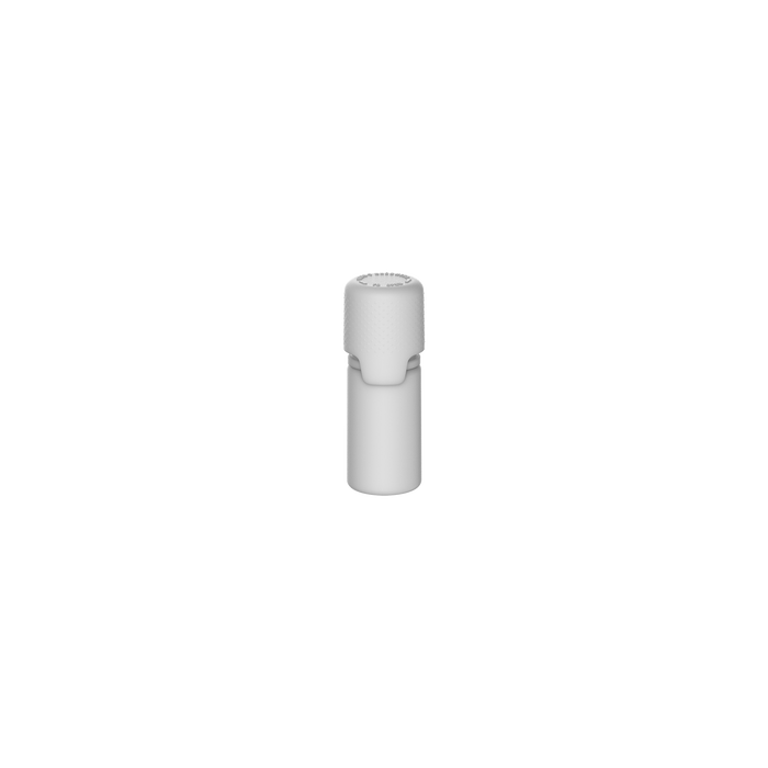 Bucmasta gorila Aviator Bočica od 10 ml s unutarnjom brtvom i petljanjem evidentna prijelomna traka - neprozirna bijela boca / neprozirna bijela kapa